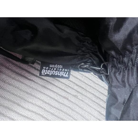 Thinsulate Gloves Mens Sz XL Black Insulated 100g Winter Ski Snow Grip Gauntlet - Picture 8 of 8